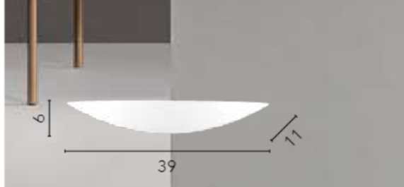 Applique a parete in gesso verniciabile bianco o varianti in foglia oro e argento 2XG9 non incluse collezione LIVIGNO Applique a parete in gesso verniciabile bianco o varianti in foglia oro e argento 2XG9 non incluse collezione LIVIGNO